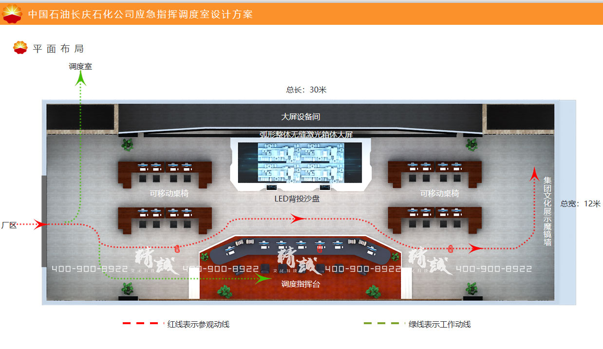 長(zhǎng)慶石化石油應(yīng)急指揮室展廳設(shè)計(jì)方案概念篇